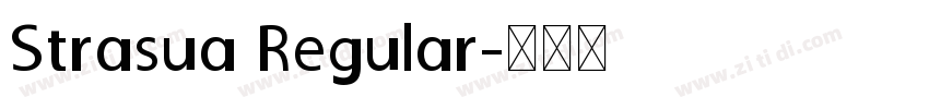 Strasua Regular字体转换